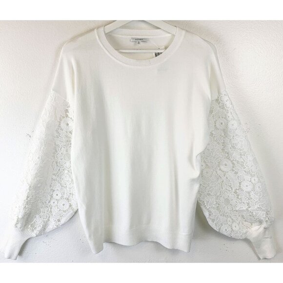NWT Sioni Lace Sleeve Sweater Size M - Picture 2 of 9